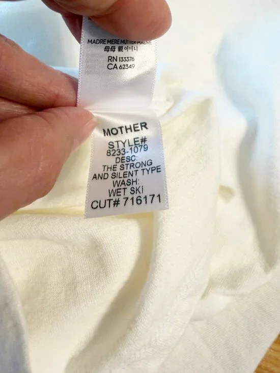 ☀️ MOTHER The Strong and Silent Type Wet Ski Tank NWT S - Picture 11 of 11